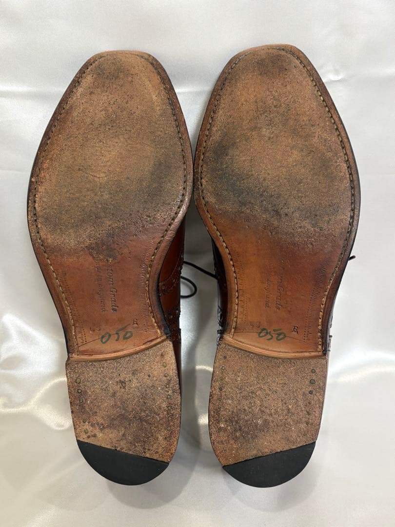 church’sブラウン ウィングチップ ドレスシューズ