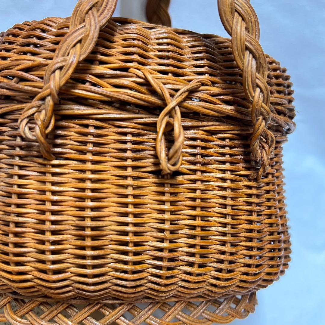 フランス アンティーク パニエ バスケット ラタン　籐編みかご ドールパニエ