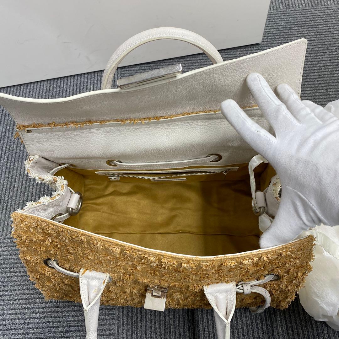 JIMMY CHOO テクスチャー ハンドバッグ