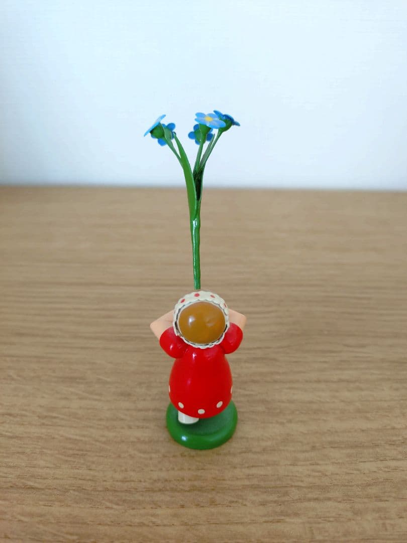 ドイツ木製人形3体セット ブルーメンキンダー春 フラワーチルドレン