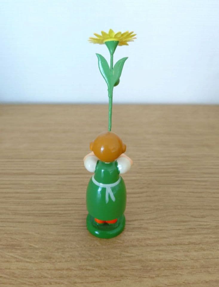 ドイツ木製人形3体セット ブルーメンキンダー春 フラワーチルドレン