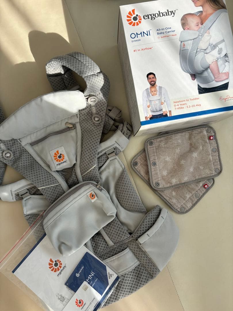 エルゴベビー　OMNI Breeze オムニブリーズ 抱っこ紐 パールグレー