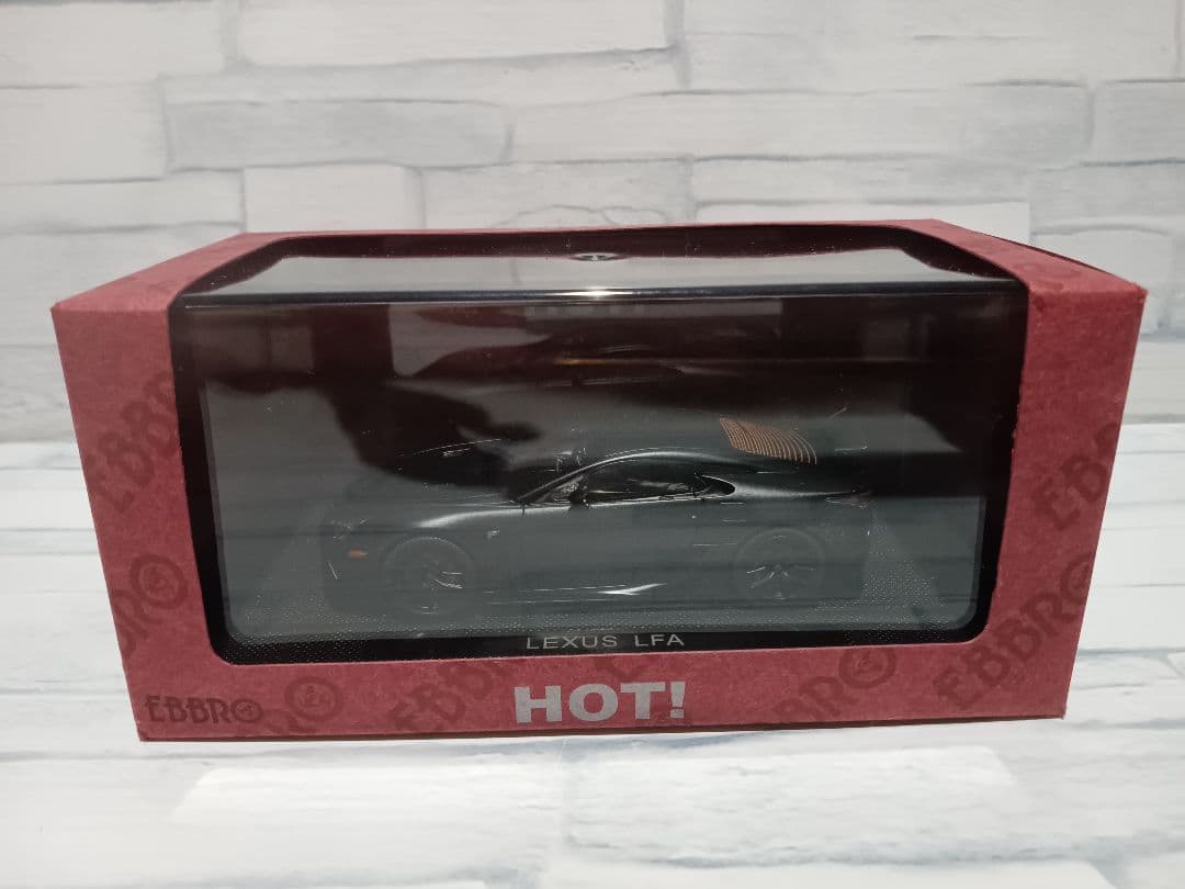1/43 エブロ　レジンモデル　レクサス　LFA　ミニカー　ブラック