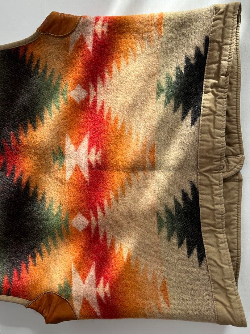 XL usa製 polo by ralph laurenネイティブ柄ウールベスト