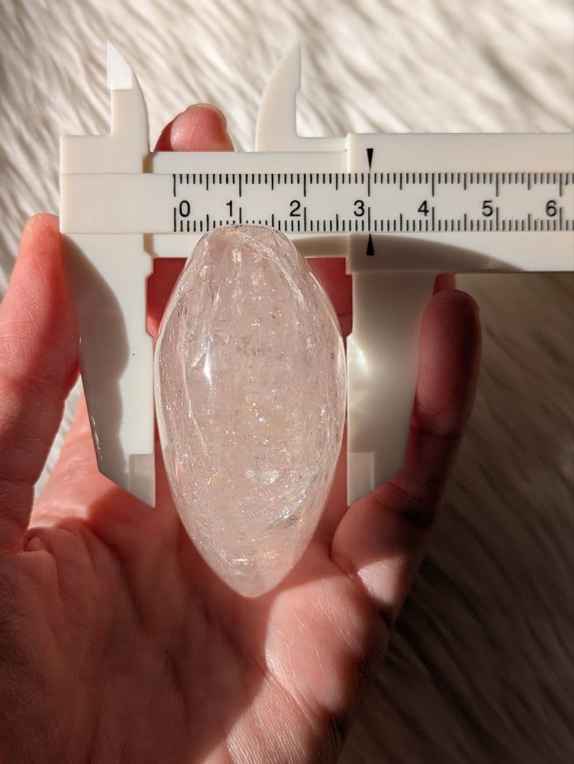 ☆ピンクアゼツライト（通称） ピンククリアクォーツ☆　 ハート　虹　天然石