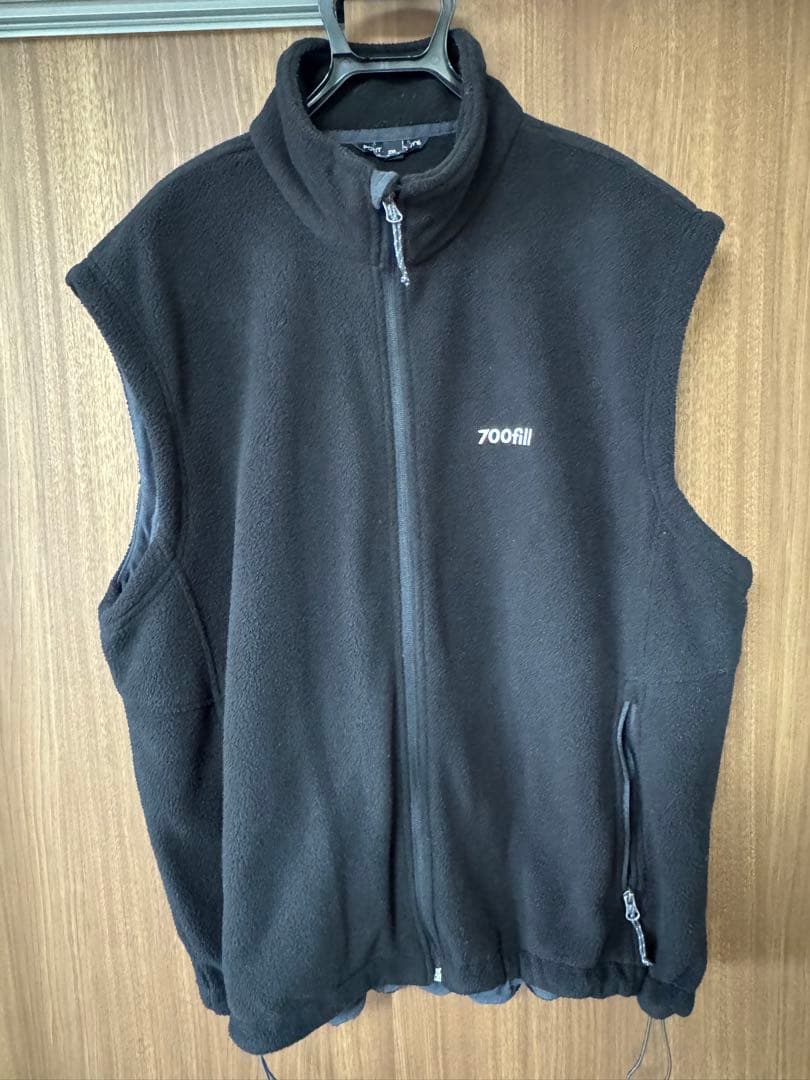700FILL Small Payment Logo フリースベスト XXL
