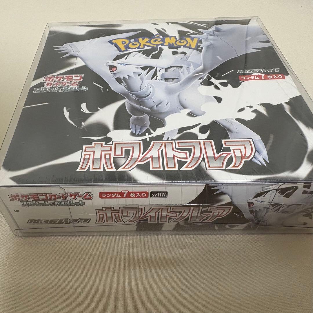 ポケカ ホワイトフレア 1BOX 未開封 シュリンク付 BOX ＋おまけハンカチ