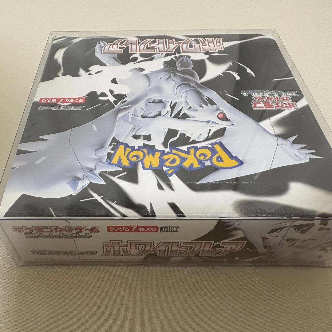ポケカ ホワイトフレア 1BOX 未開封 シュリンク付 BOX ＋おまけハンカチ