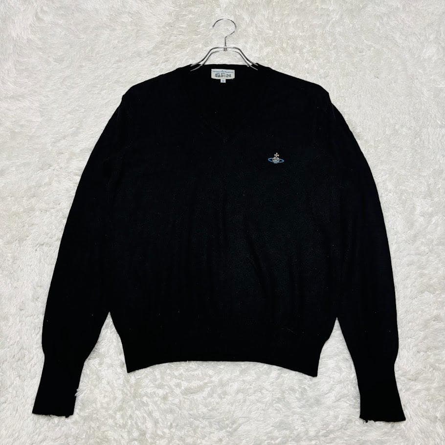 希少 90s ヴィヴィアン ウエストウッド マン オーブ セーター ブラック M