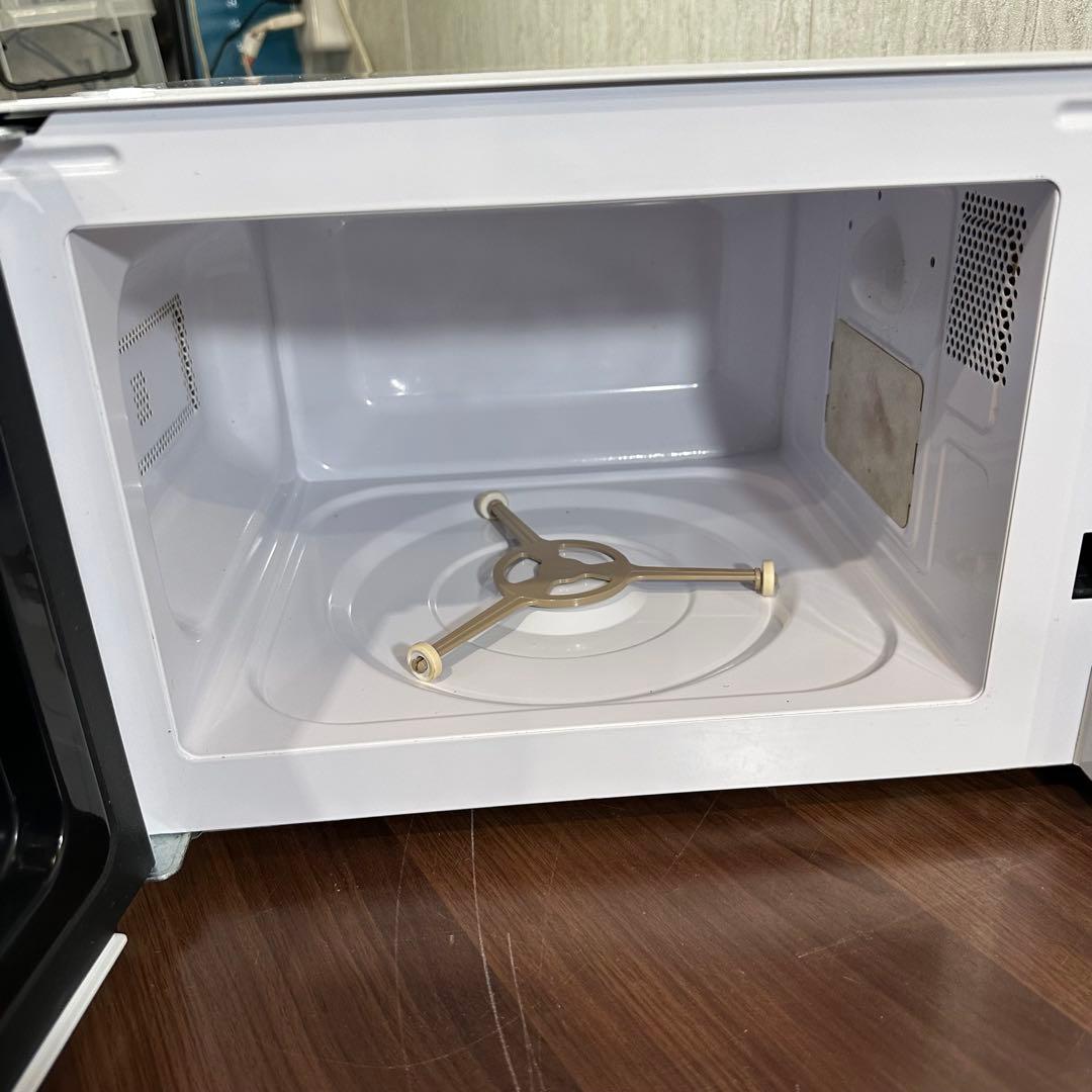 美品 即日発送 19年製YAMAZEN 電子レンジ YPB-177W ホワイト