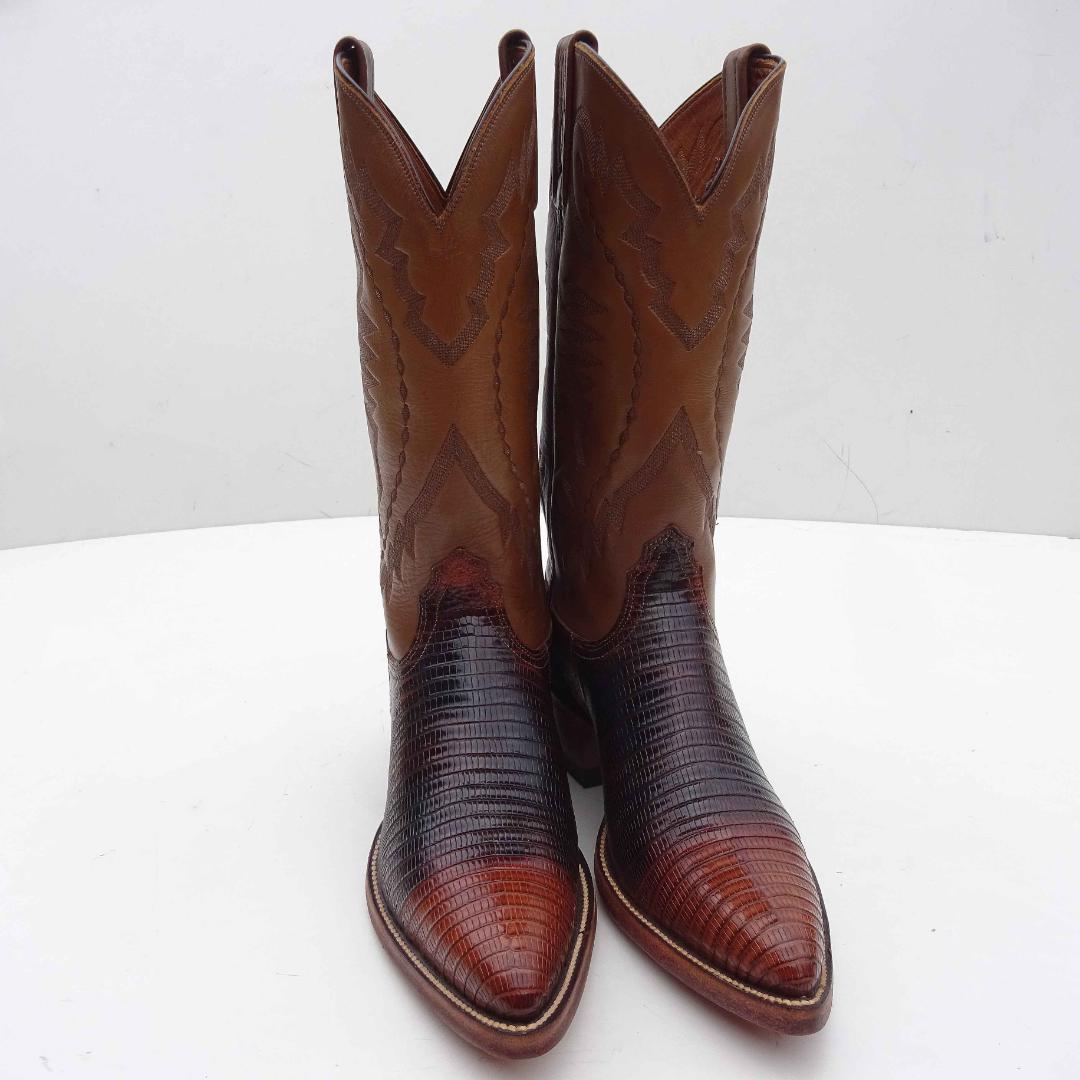 未使用ルケーシーLUCCHESE　2000リザードトカゲウエスタンブーツ9D