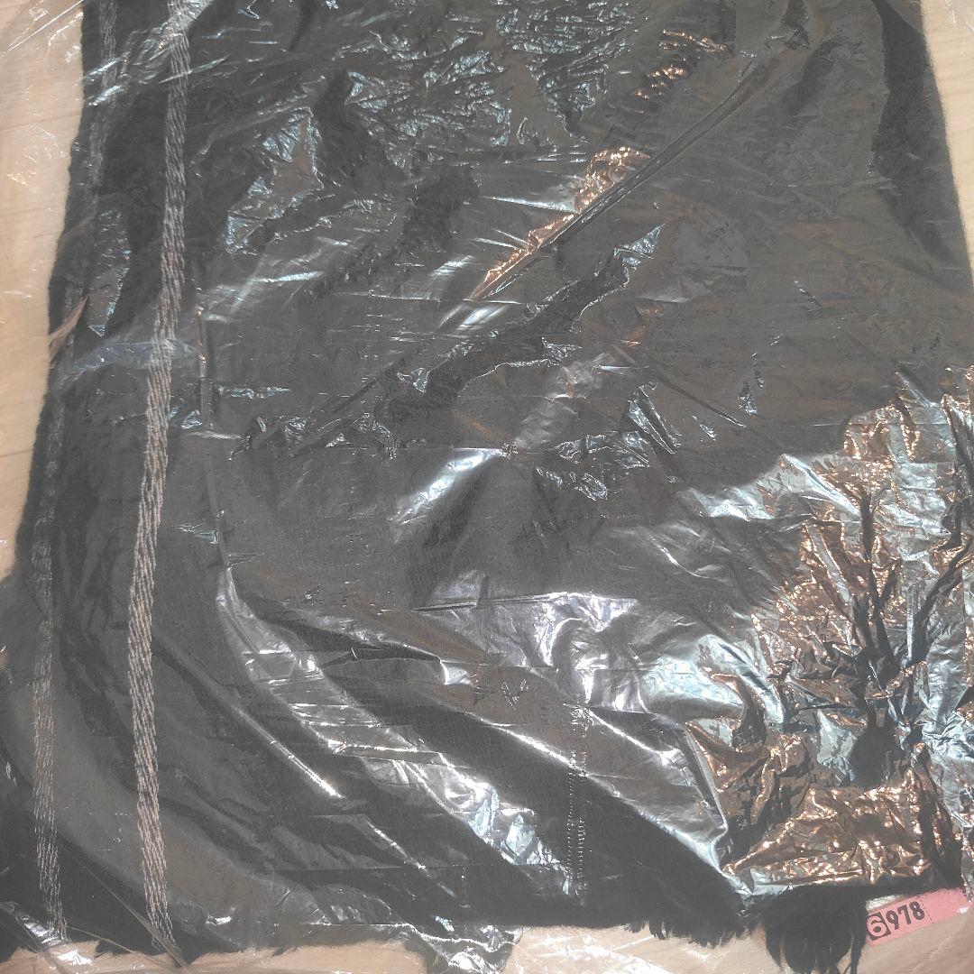 CTHY YAK WOOL FRINGE STOLE ヤクウールストールブラック