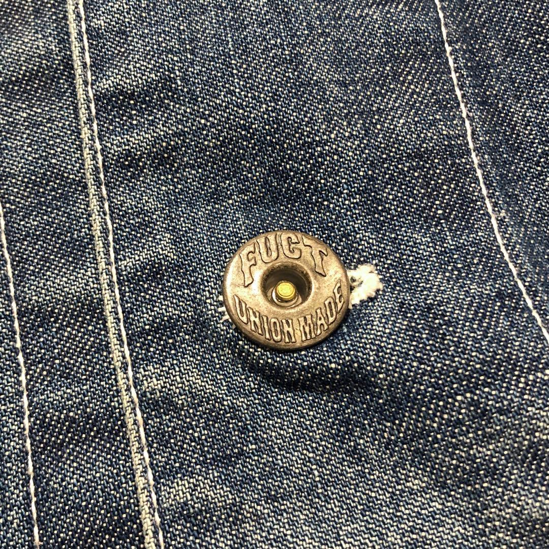 FUCT SSDD デニム カバーオール M ファクト 刺繍 インディゴ