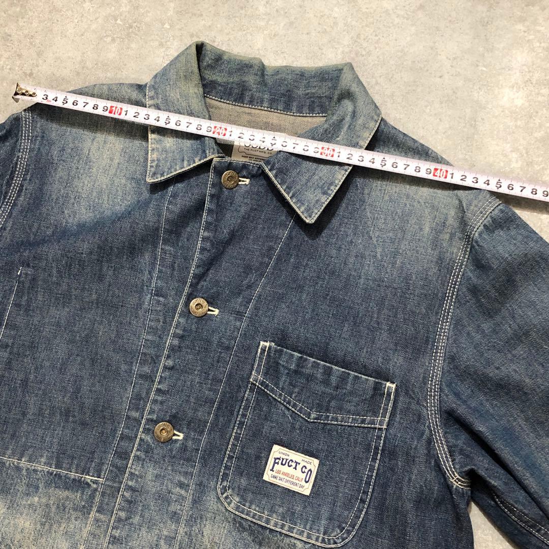 FUCT SSDD デニム カバーオール M ファクト 刺繍 インディゴ