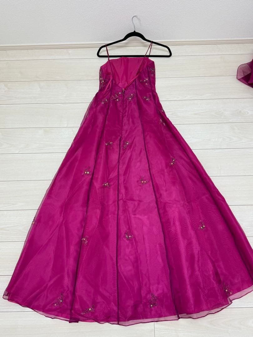 【極美品】Aライン　カラー　ドレス　発表会 演奏会 パーティ