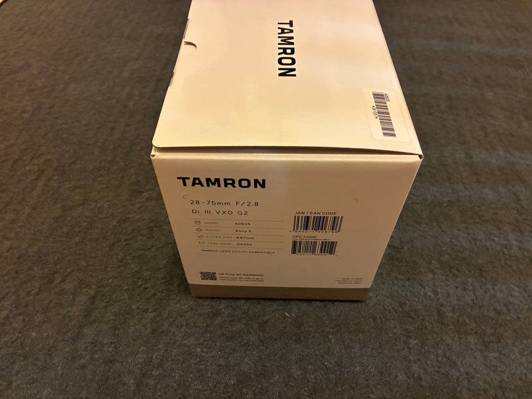 タムロン 28-75mm F2.8 Di III VXD G2 ソニーEマウント