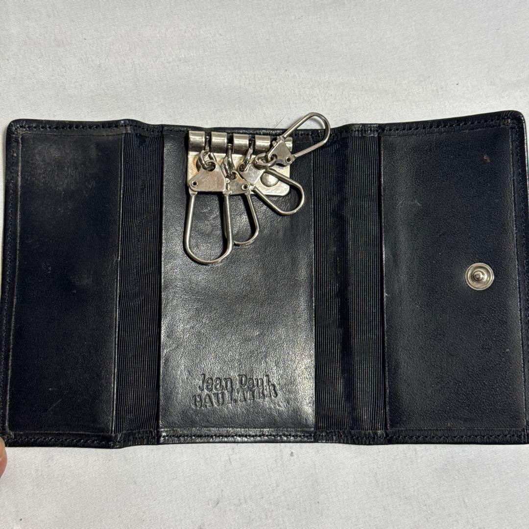 高級　ジャンポールゴルチエ　レザー　キーケース　ブラック　ドラゴン