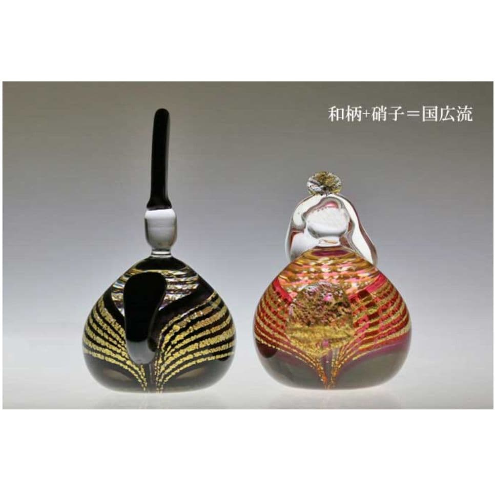 ガラス作家　「国広育伸」ガラスのお雛様