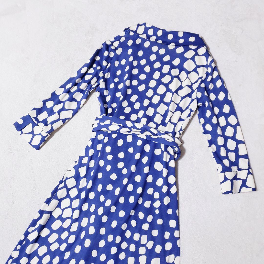 ダイアンフォンファステンバーグ　ラップドレス　ロングワンピース