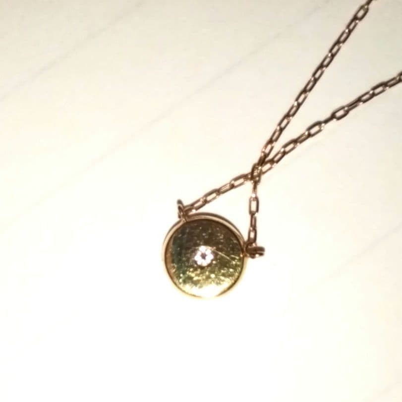 EAU DOUCE4℃　750　サークルネックレス　装飾ダイヤモンド