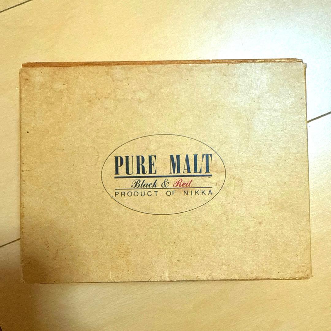 【特級表記】稀少ニッカウヰスキーピュアモルト　ブラック&レッド　ミニボトルセット