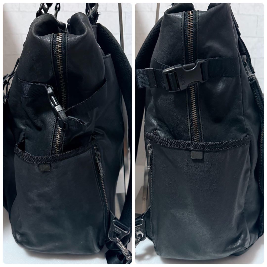 希少 トゥミ アルファブラボー ルジュヌ リュック オールレザー ブラック