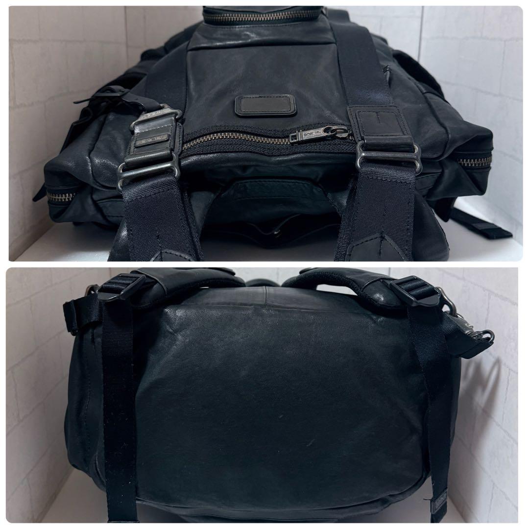 希少 トゥミ アルファブラボー ルジュヌ リュック オールレザー ブラック