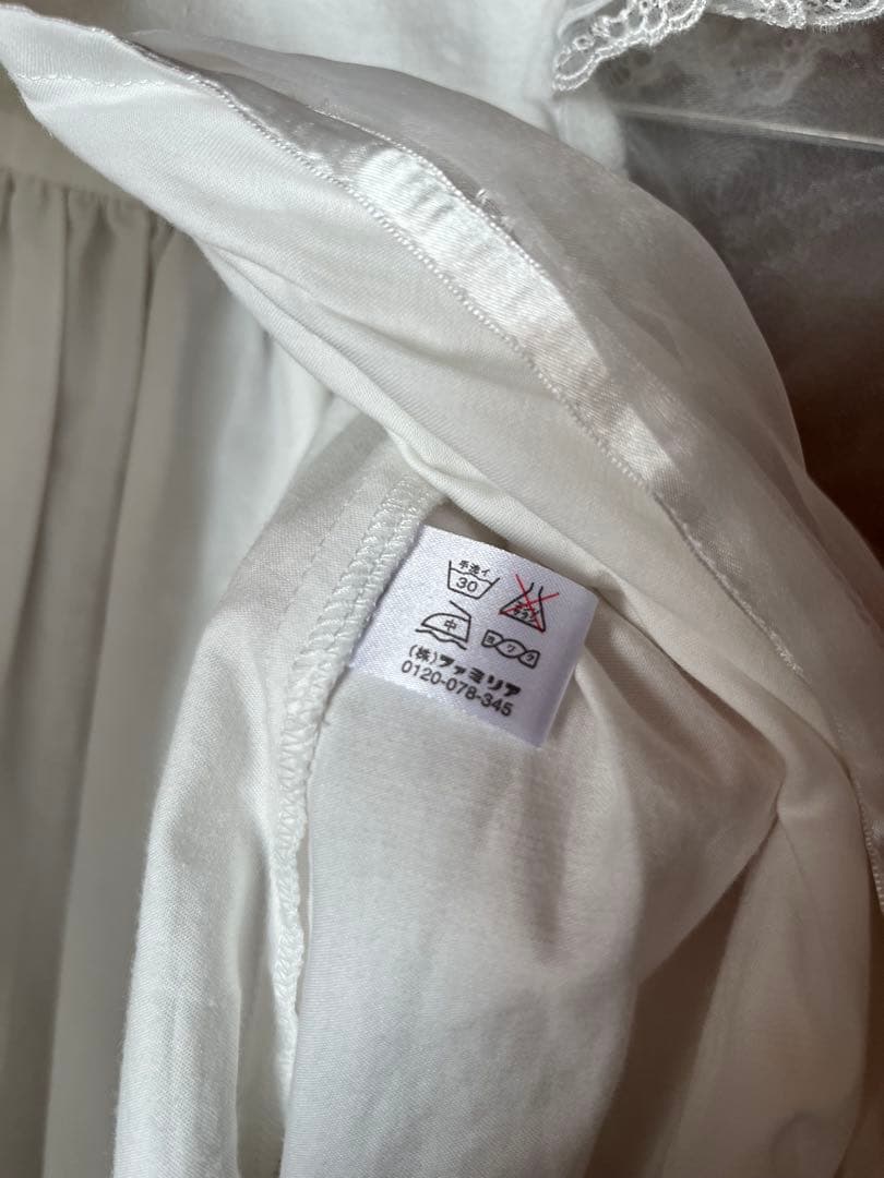 ベビードレス 帽子付き familiar ファミリア 退院着 お宮参り