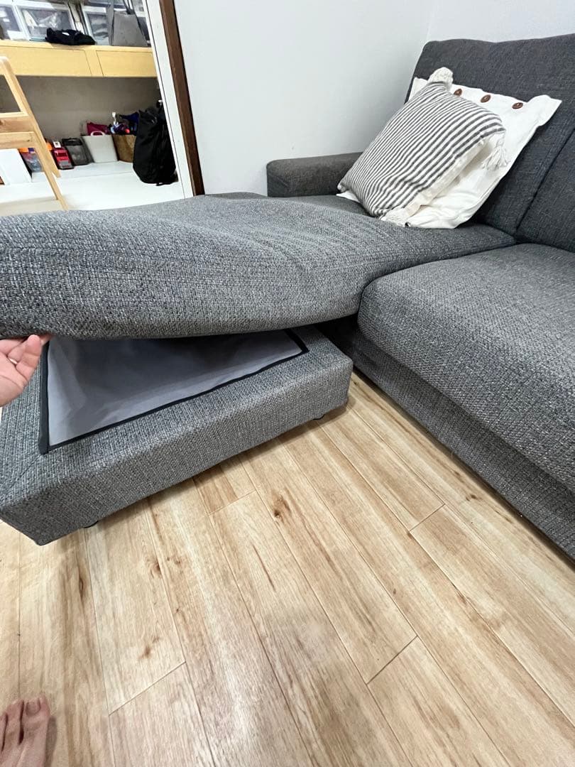 【引き取り限定】ニトリ　コーナーソファ