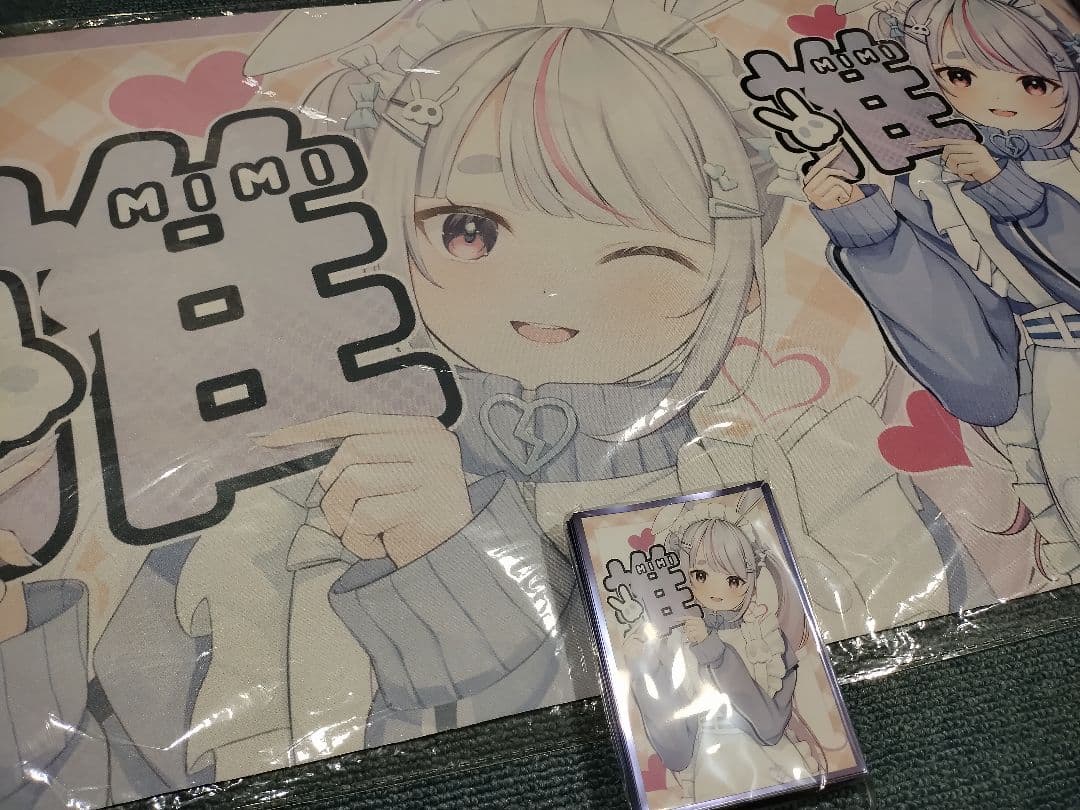 ぶいすぽ 兎咲ミミ みみたや 推し スリーブ プレマ プレイマット 白詰草