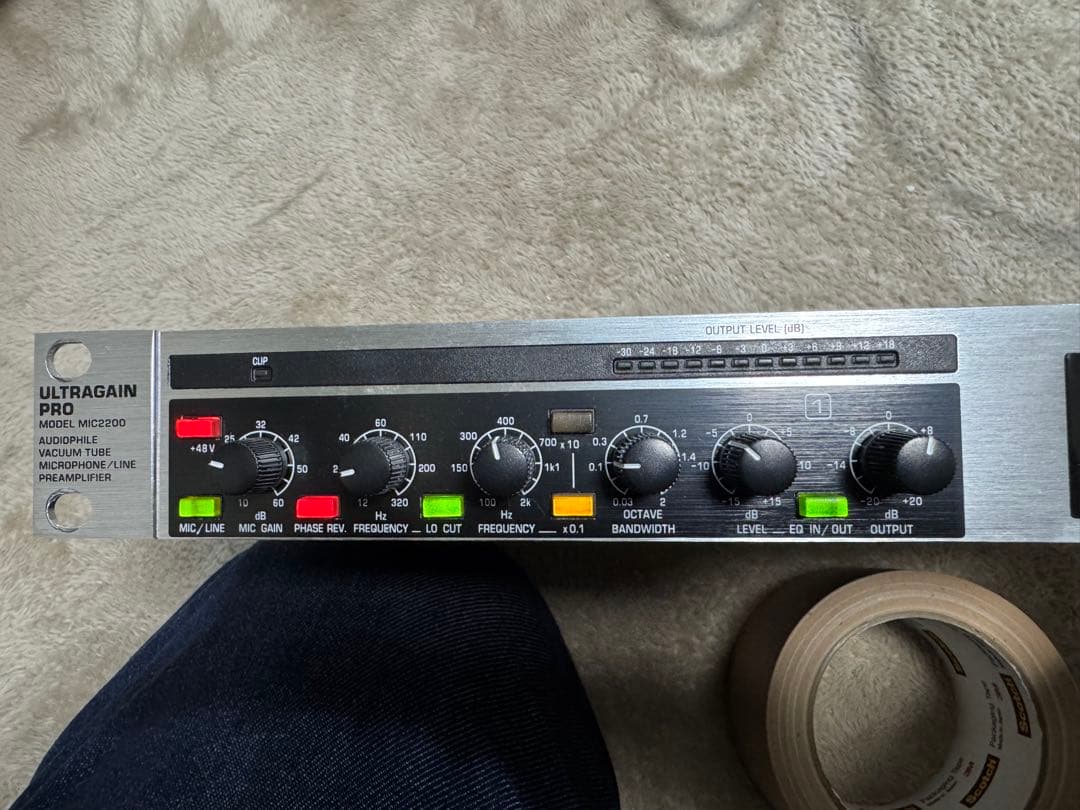 配信機器・PA機器・レコーディング機器 BEHRINGER ULTRAGAIN PRO MIC2200