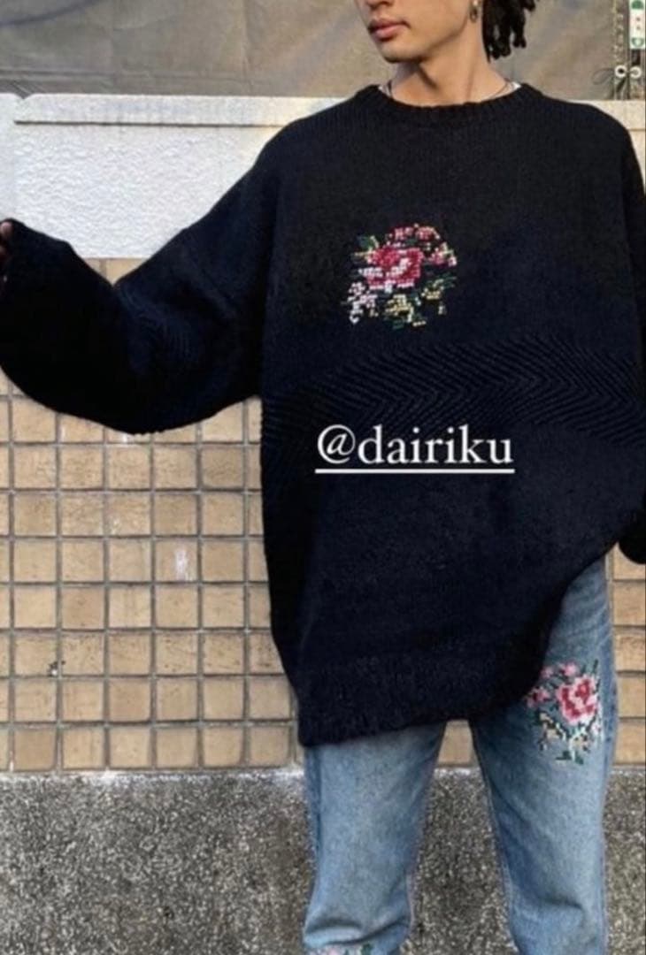 【マキバオー】DAIRIKU 21AW Brat Pack 黒ニットモヘア