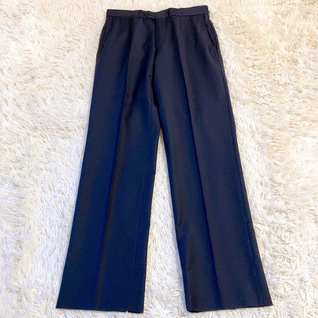 【黒タグ】Ermenegildo Zegna　スーツ　ネイビー　46　MILA