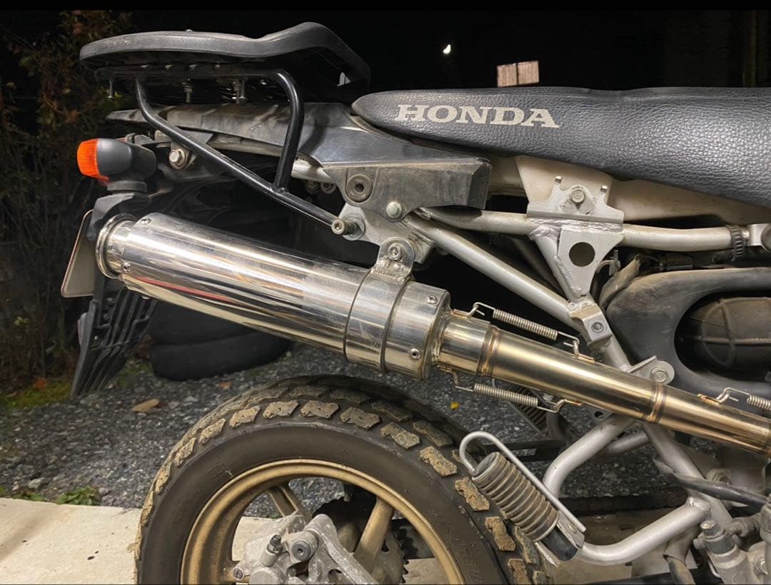 HONDA XR100 ステンレス マフラー 中古