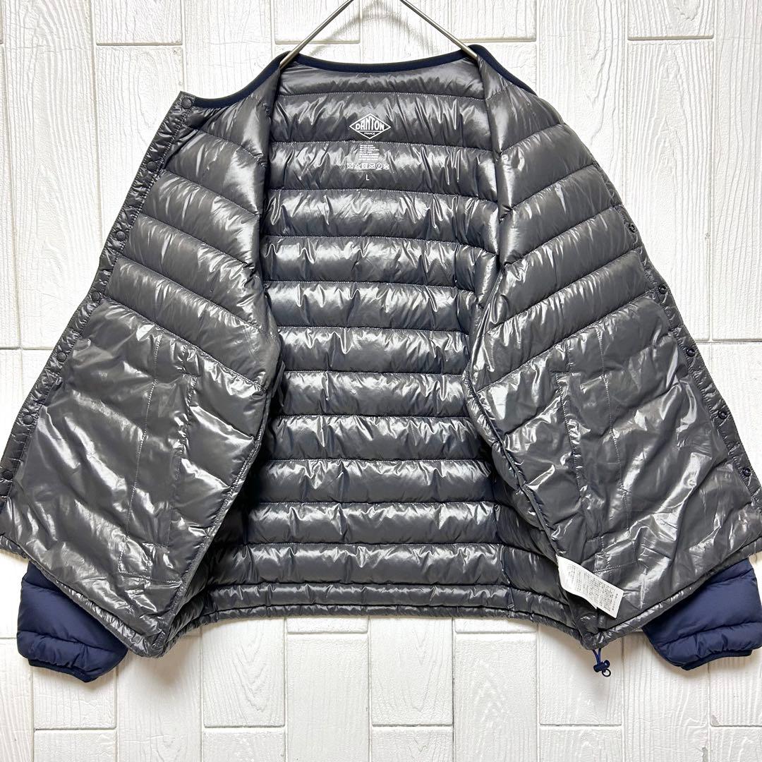 美品 DANTON ダントン インナーダウンクルーネックジャケット 保存袋付き
