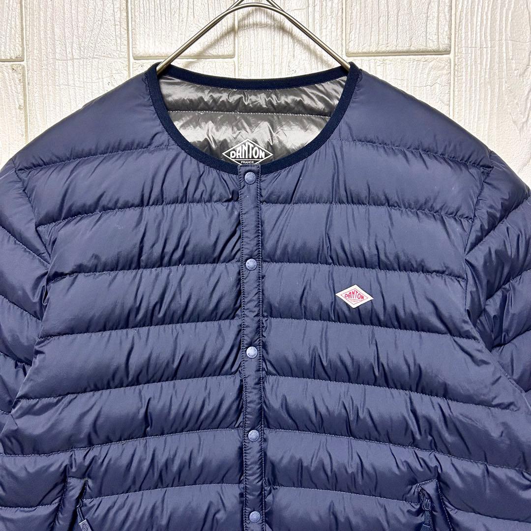 美品 DANTON ダントン インナーダウンクルーネックジャケット 保存袋付き