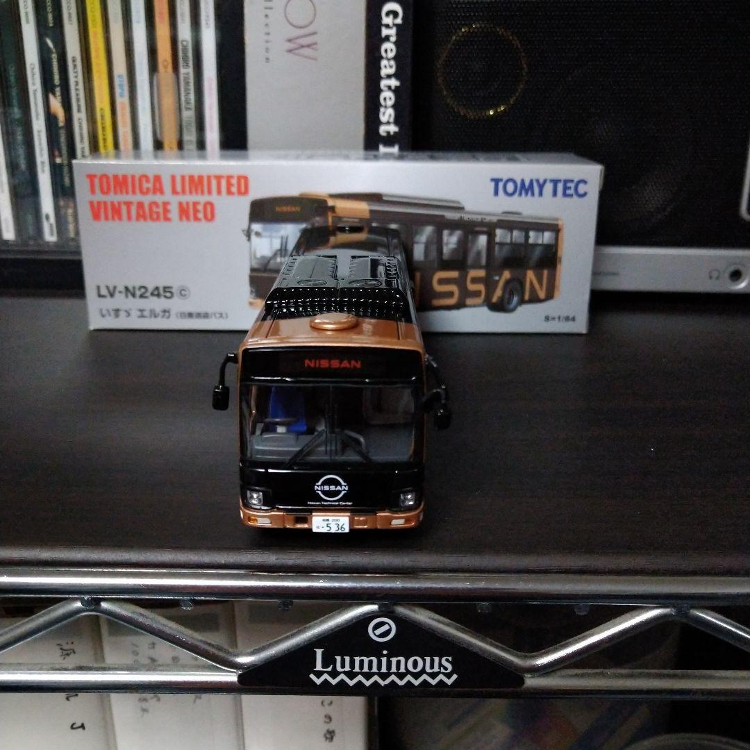 u*4様 トミカリミテッドヴィンテージNEO245cいすゞエルガ日産送迎バスサイ
