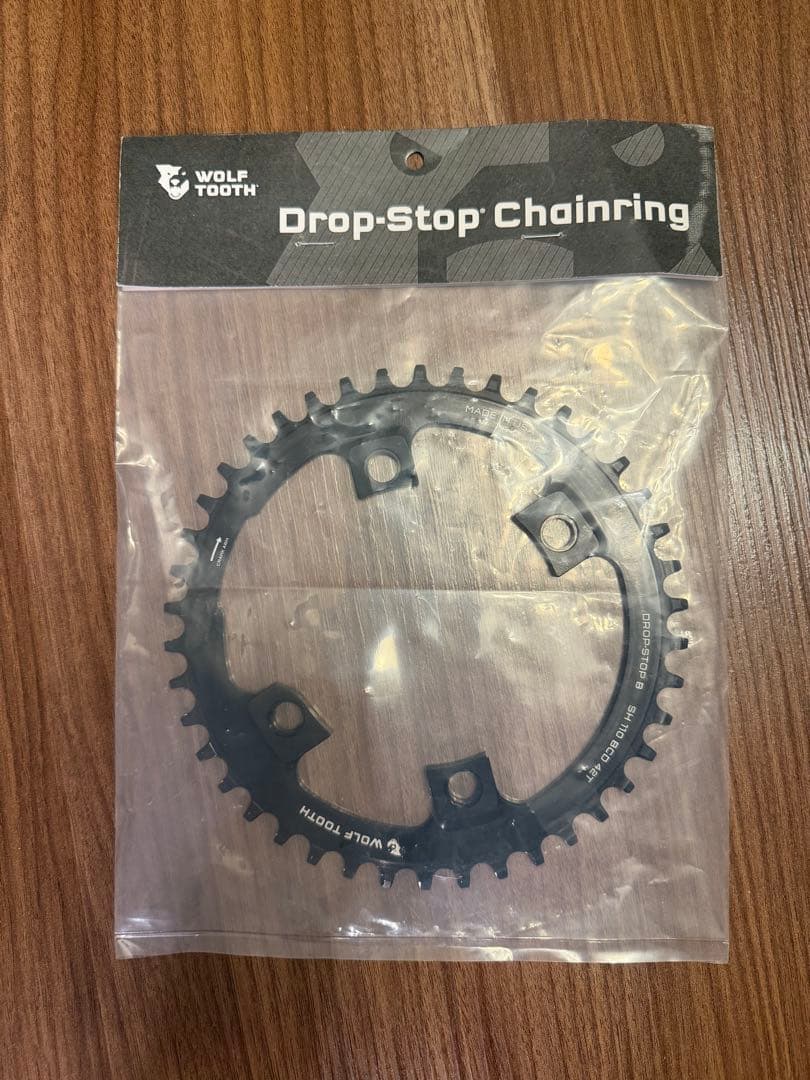 【新品】WOLF TOOTH Drop-Stop 42T チェーンリング