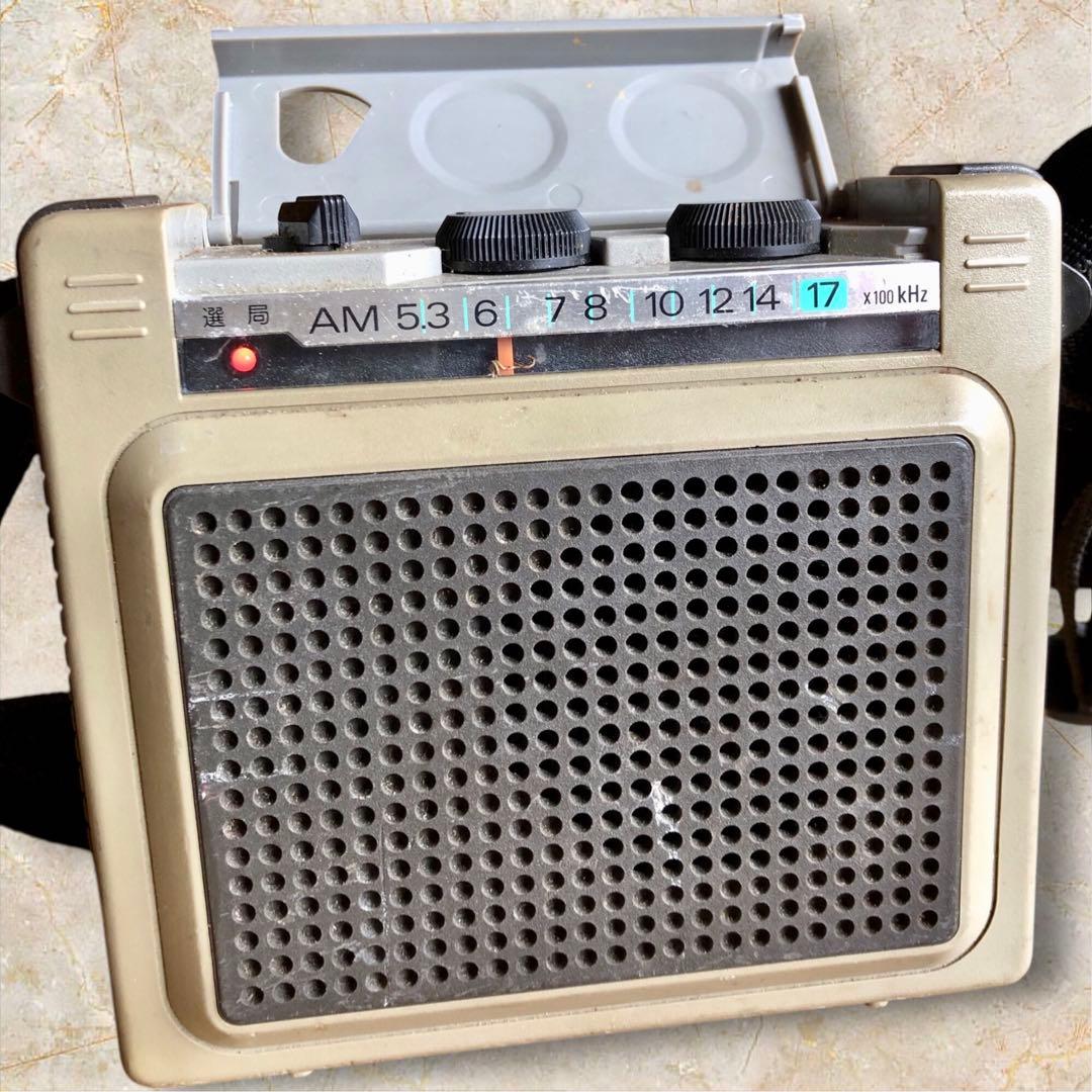 昭和レトロ　サバイバルラジオ　ソニー　SONY ICR-S71 AMワイドカバー