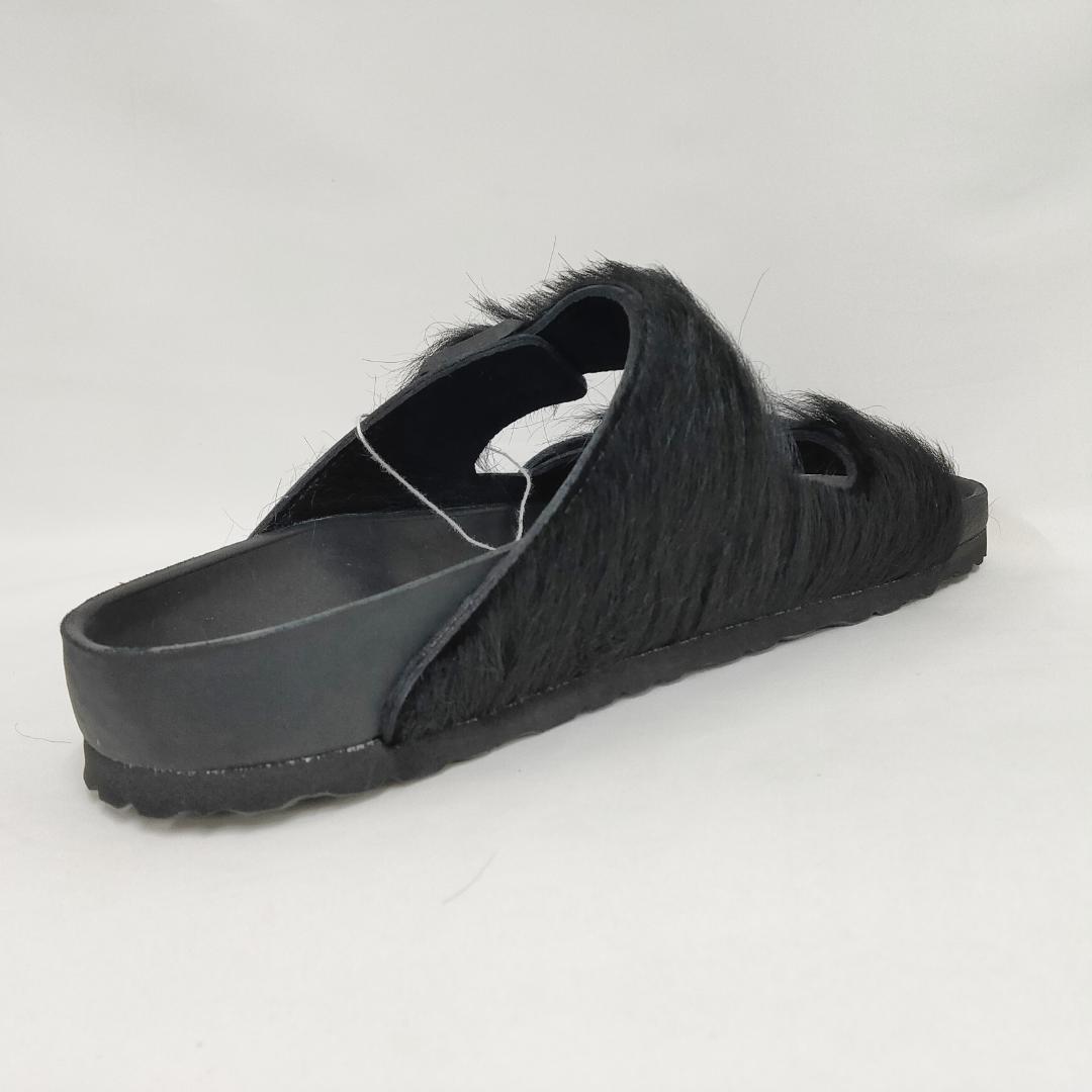 ○★新品 未使用 リックオウエンス アリゾナ ファーサンダル ブラック 28cm