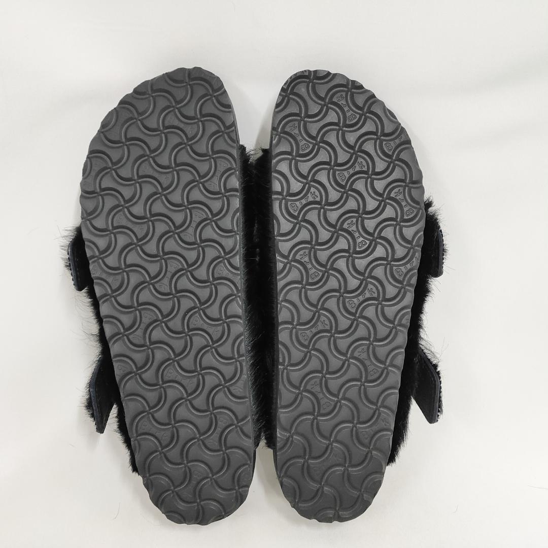 ○★新品 未使用 リックオウエンス アリゾナ ファーサンダル ブラック 28cm