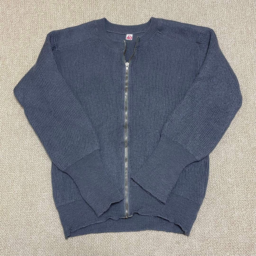 70s スウェーデン軍 ドライバーズニット レアカラー 40