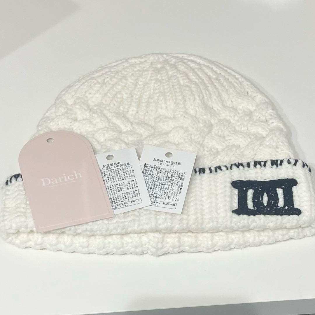 darich DD ロゴバスケットニットビーニー WHT