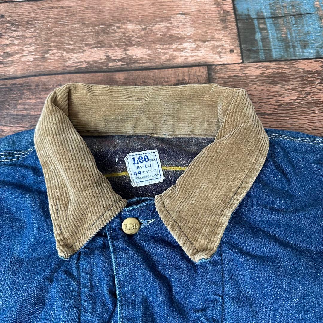 極美品　60S 70S ヴィンテージ古着　Lee デニムカバーオール 81-LJ