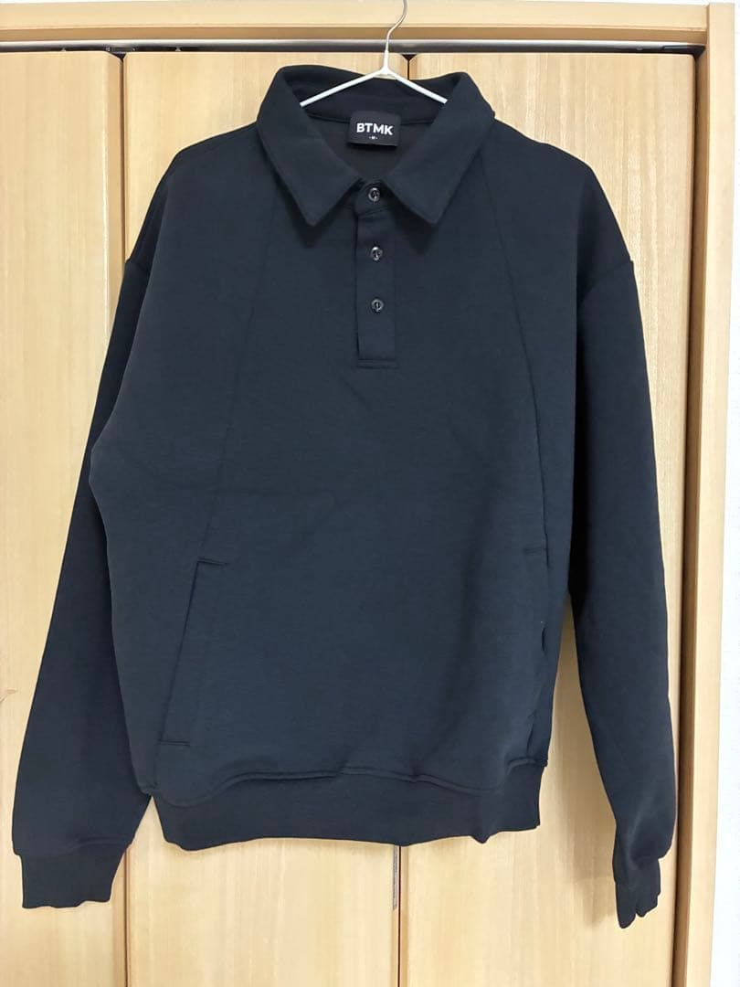 【値下げ】BTMK スウェットポロ LR018 ブラック