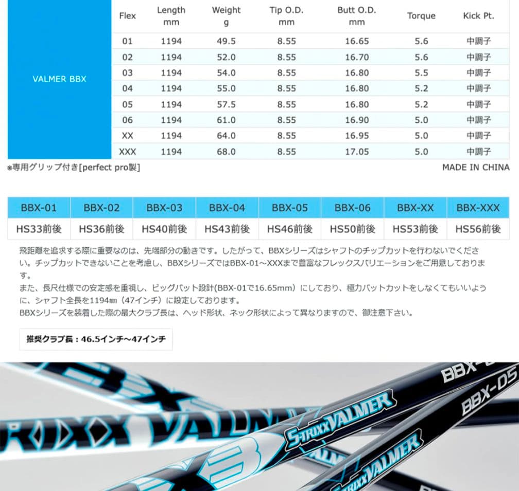 bbx03 s-trixx valmer エストリックスバルマー　キャロウェイ