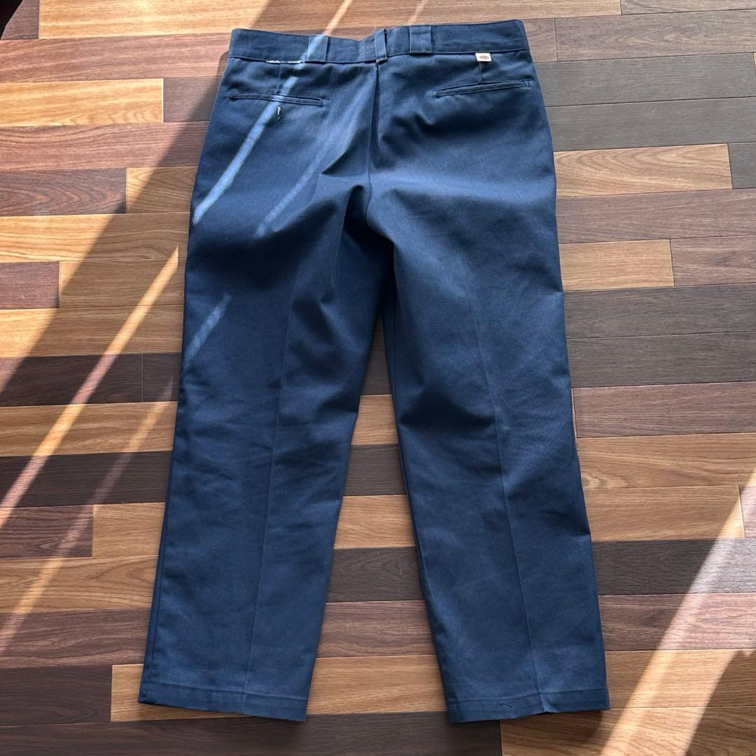 美品 80s USA製 dickies874 チビタグ ネイビー W36