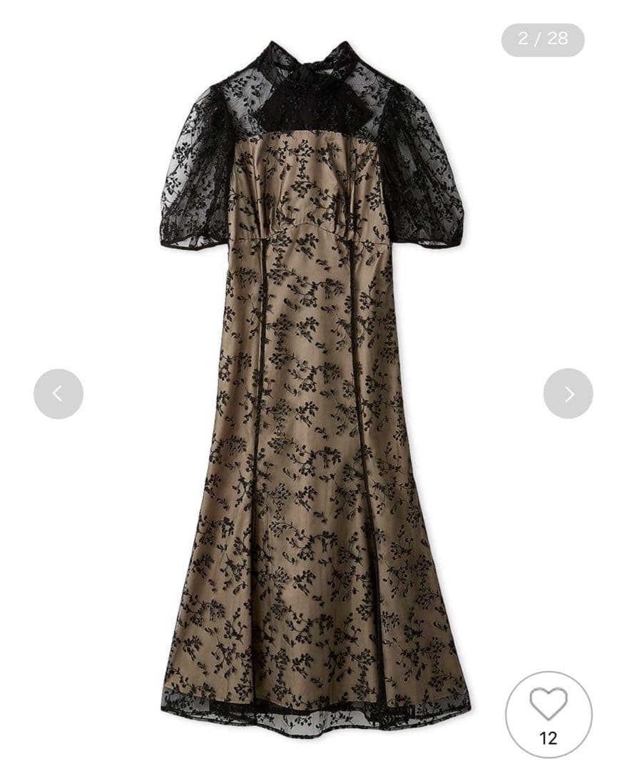 バックリボンスモールフラワードレス CELFORD 36