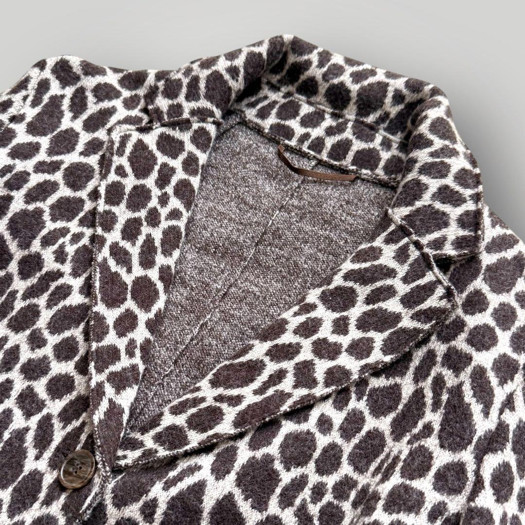 美品☆マックスマーラ ウィークエンド ジラフ柄 ニットジャケット ウール 42