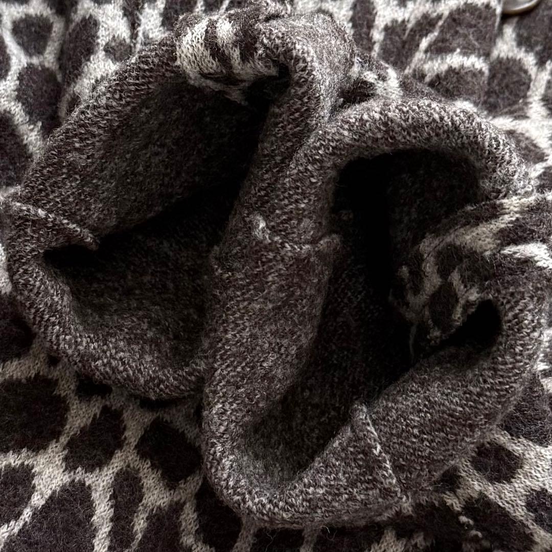 美品☆マックスマーラ ウィークエンド ジラフ柄 ニットジャケット ウール 42